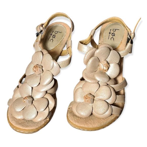 BOC, b.o.c. Born Hollyhock Leather Sandals Size 7 - Picture 1 of 7